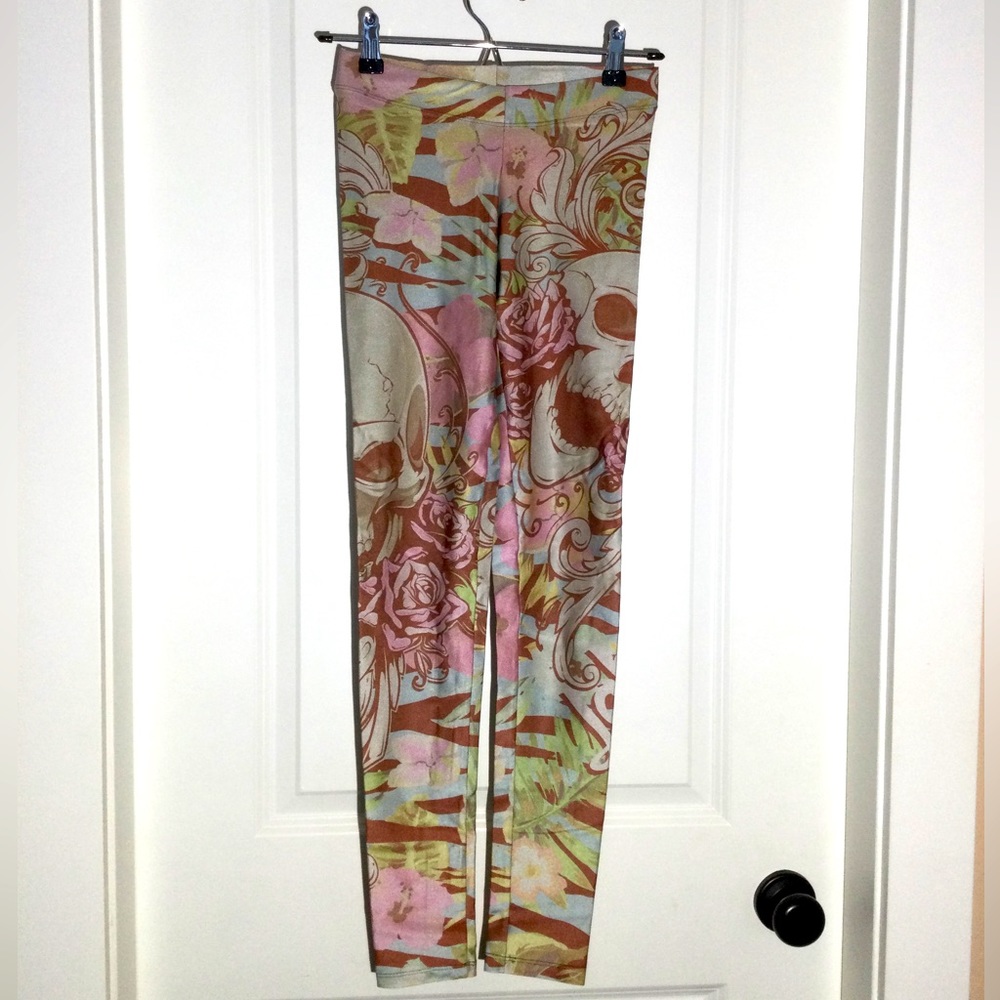 Green pink labellamafia leggings
